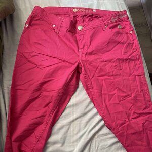 Neon Pink Apple Bottoms Jeans